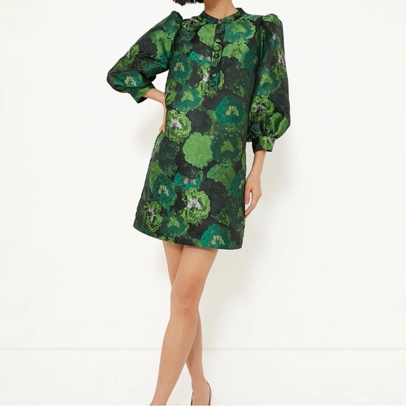 Tuckernuck Dresses & Skirts - Tuckernuck Pomander Place Green Jaquard Samantha Dress